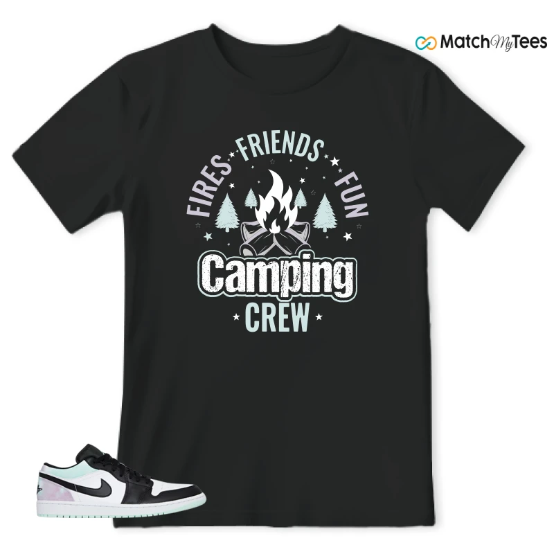 NIKE JORDAN 1 LOW TIE-DYE SNEAKER Matching Tees t-shirt
