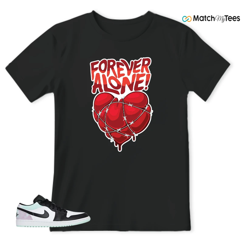 NIKE JORDAN 1 LOW TIE-DYE SNEAKER Matching Tees t-shirt