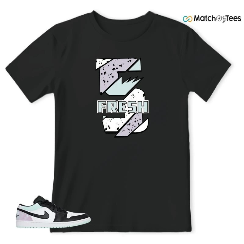 NIKE JORDAN 1 LOW TIE-DYE SNEAKER Matching Tees t-shirt