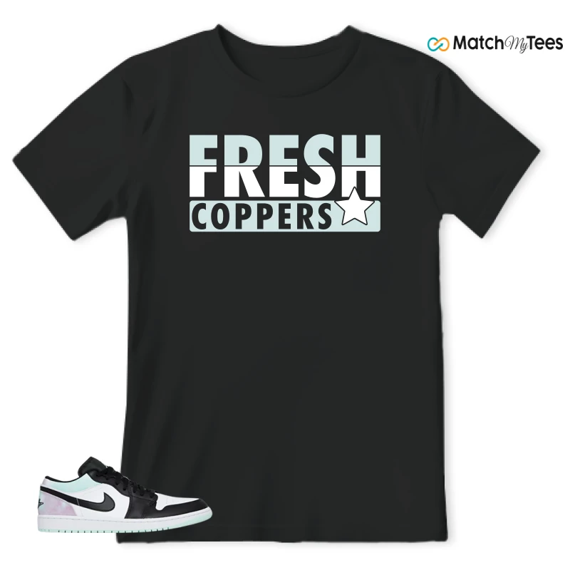 NIKE JORDAN 1 LOW TIE-DYE SNEAKER Matching Tees t-shirt