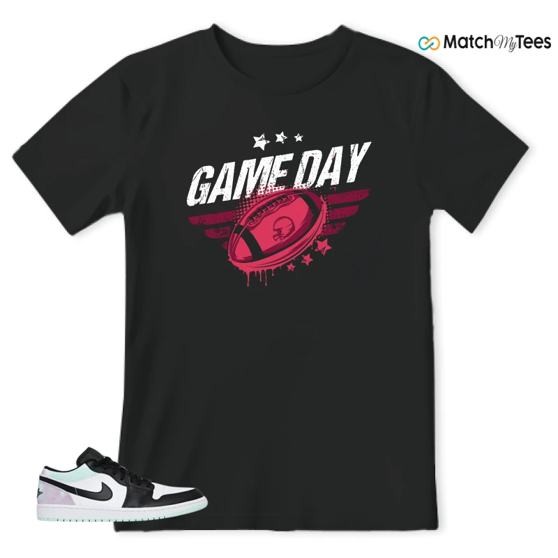 NIKE JORDAN 1 LOW TIE-DYE SNEAKER Matching Tees t-shirt
