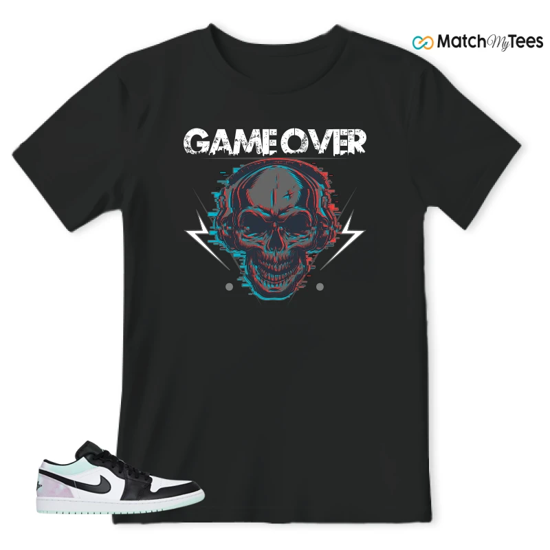 NIKE JORDAN 1 LOW TIE-DYE SNEAKER Matching Tees t-shirt
