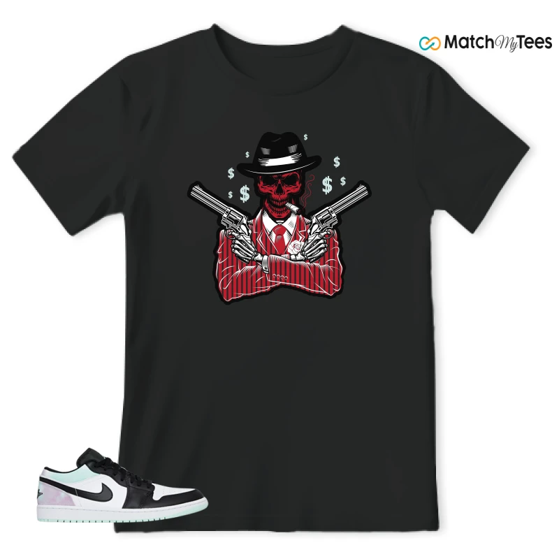 NIKE JORDAN 1 LOW TIE-DYE SNEAKER Matching Tees t-shirt