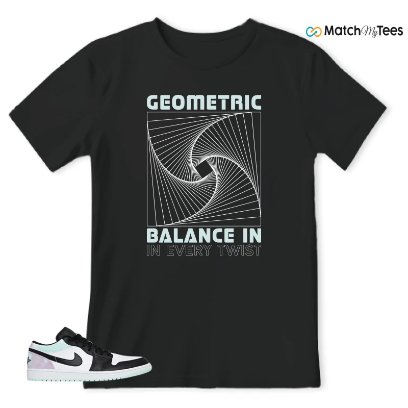 NIKE JORDAN 1 LOW TIE-DYE SNEAKER Matching Tees t-shirt