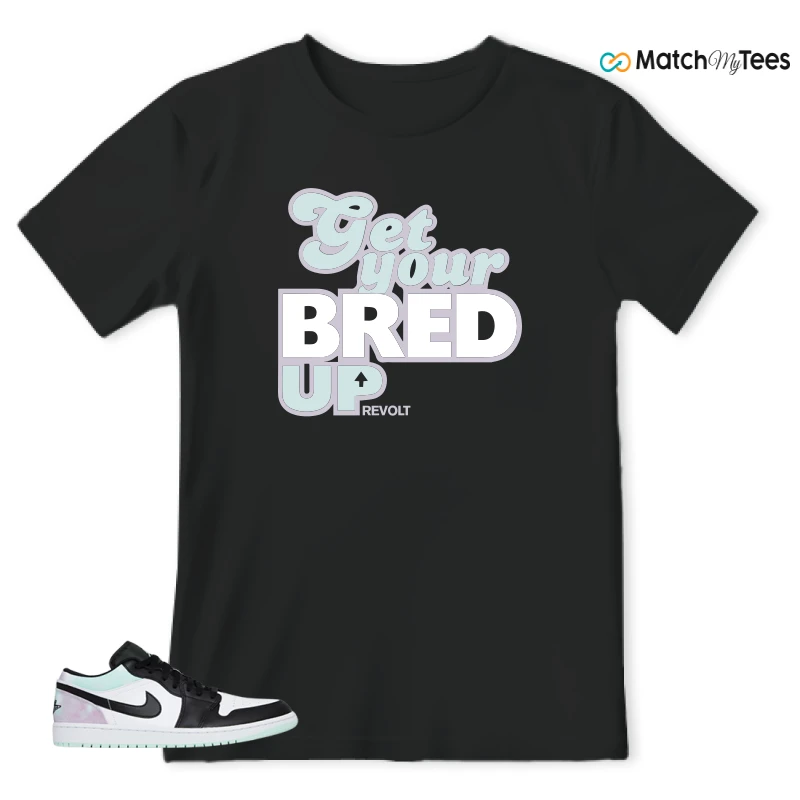 NIKE JORDAN 1 LOW TIE-DYE SNEAKER Matching Tees t-shirt