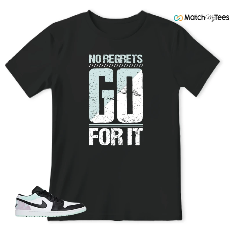 NIKE JORDAN 1 LOW TIE-DYE SNEAKER Matching Tees t-shirt
