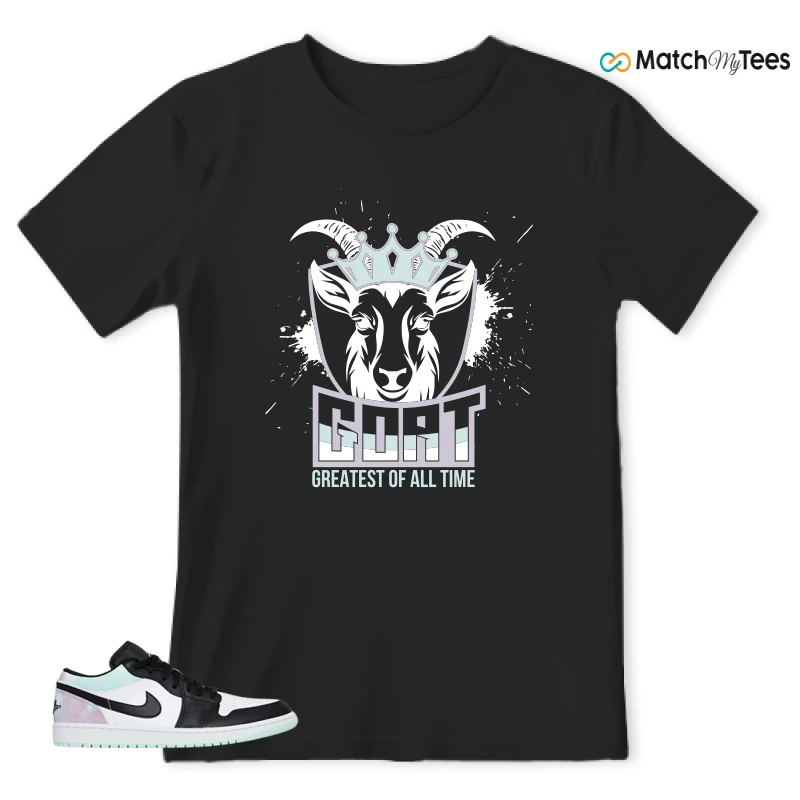 NIKE JORDAN 1 LOW TIE-DYE SNEAKER Matching Tees t-shirt