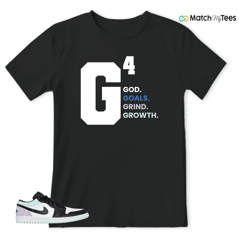 NIKE JORDAN 1 LOW TIE-DYE SNEAKER Matching Tees t-shirt