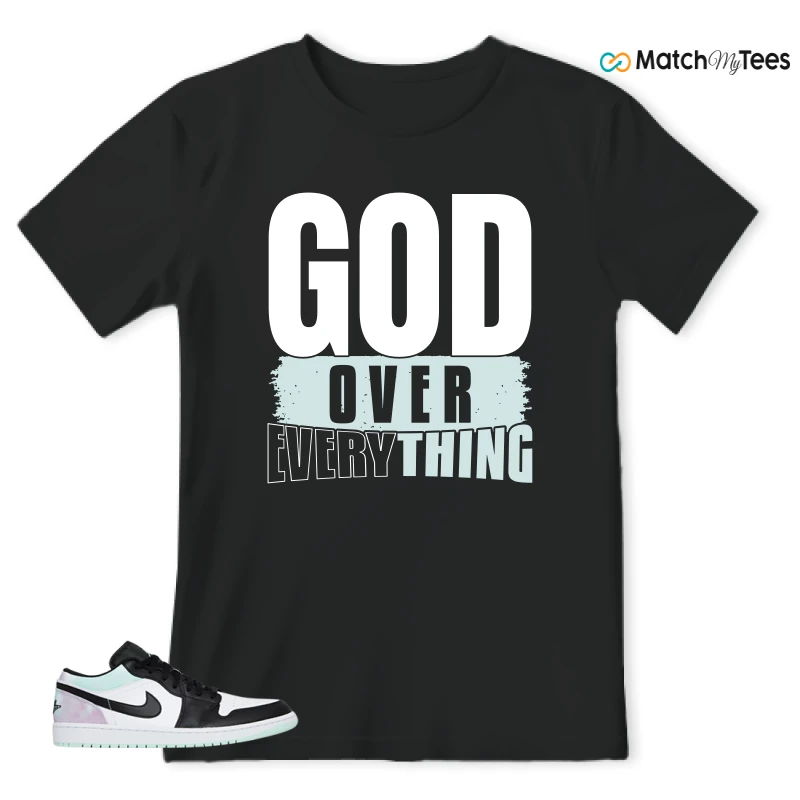 NIKE JORDAN 1 LOW TIE-DYE SNEAKER Matching Tees t-shirt