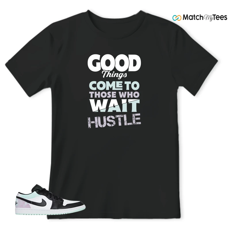 NIKE JORDAN 1 LOW TIE-DYE SNEAKER Matching Tees t-shirt