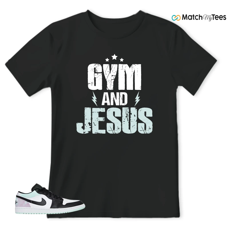 NIKE JORDAN 1 LOW TIE-DYE SNEAKER Matching Tees t-shirt