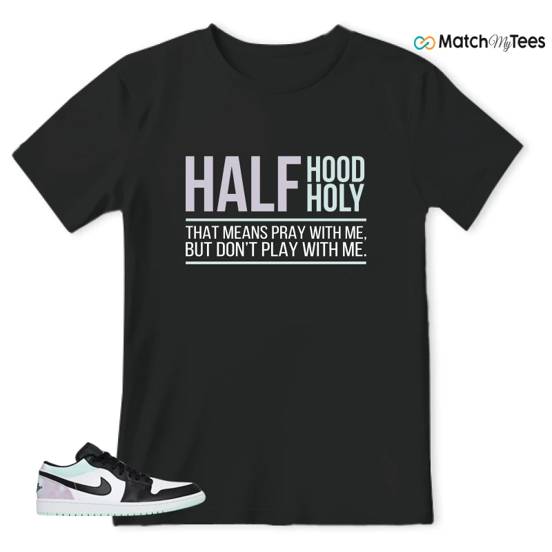 NIKE JORDAN 1 LOW TIE-DYE SNEAKER Matching Tees t-shirt