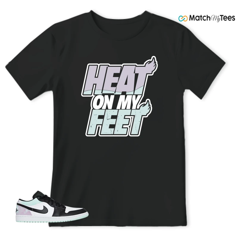 NIKE JORDAN 1 LOW TIE-DYE SNEAKER Matching Tees t-shirt