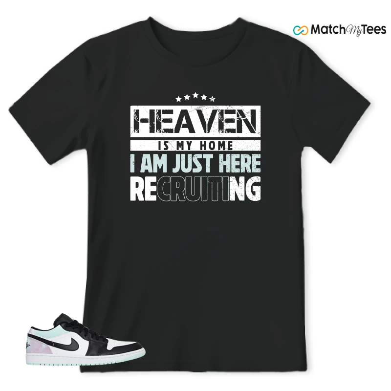 NIKE JORDAN 1 LOW TIE-DYE SNEAKER Matching Tees t-shirt