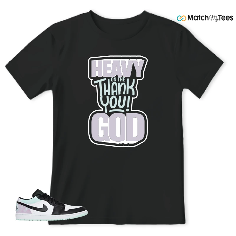 NIKE JORDAN 1 LOW TIE-DYE SNEAKER Matching Tees t-shirt