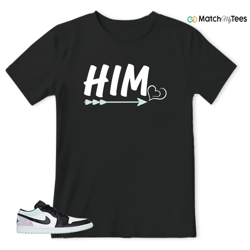 NIKE JORDAN 1 LOW TIE-DYE SNEAKER Matching Tees t-shirt
