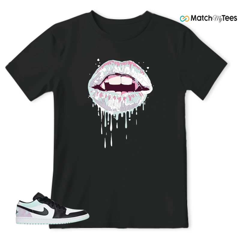 NIKE JORDAN 1 LOW TIE-DYE SNEAKER Matching Tees t-shirt