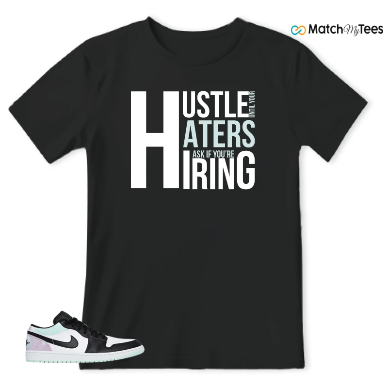 NIKE JORDAN 1 LOW TIE-DYE SNEAKER Matching Tees t-shirt