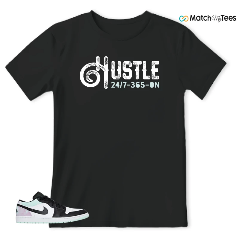 NIKE JORDAN 1 LOW TIE-DYE SNEAKER Matching Tees t-shirt
