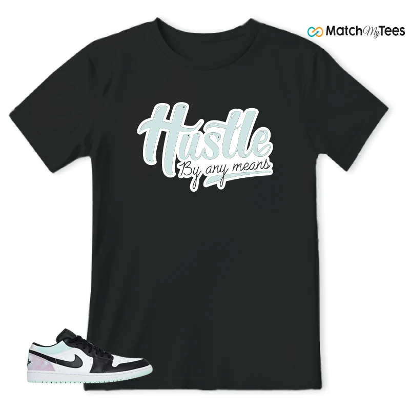 NIKE JORDAN 1 LOW TIE-DYE SNEAKER Matching Tees t-shirt