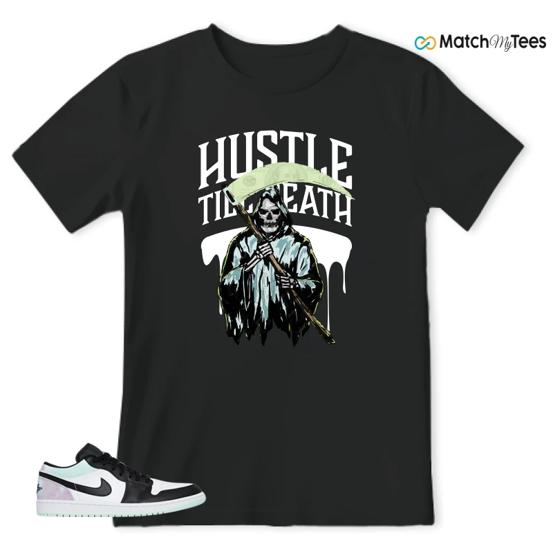 NIKE JORDAN 1 LOW TIE-DYE SNEAKER Matching Tees t-shirt