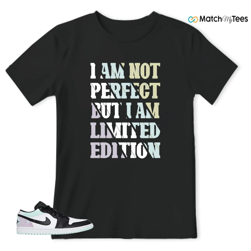 I Am Not Perfect Black matching T-shirt T-shirt