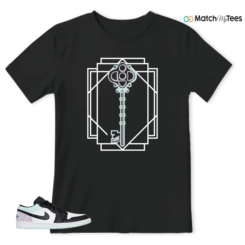 NIKE JORDAN 1 LOW TIE-DYE SNEAKER Matching Tees t-shirt