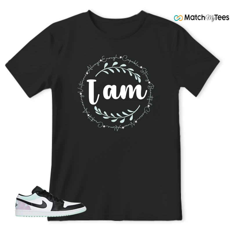 NIKE JORDAN 1 LOW TIE-DYE SNEAKER Matching Tees t-shirt