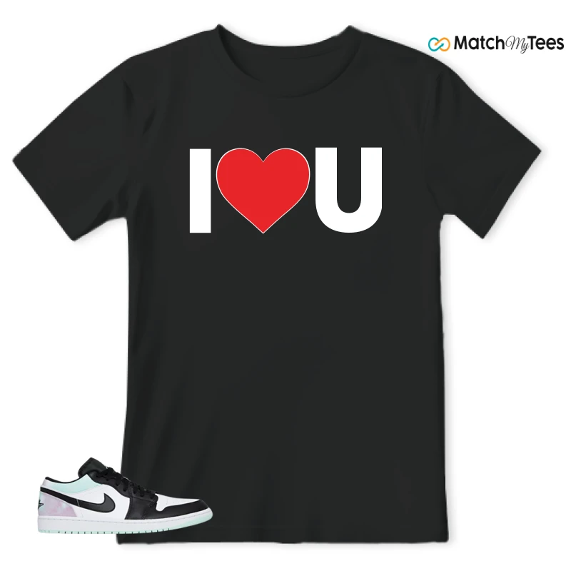 NIKE JORDAN 1 LOW TIE-DYE SNEAKER Matching Tees t-shirt