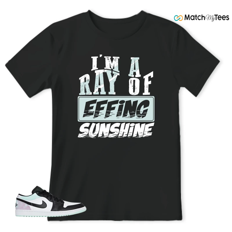 NIKE JORDAN 1 LOW TIE-DYE SNEAKER Matching Tees t-shirt