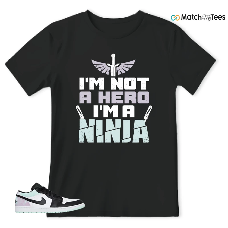 NIKE JORDAN 1 LOW TIE-DYE SNEAKER Matching Tees t-shirt