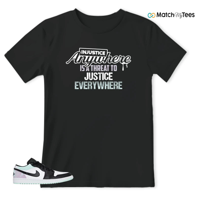 NIKE JORDAN 1 LOW TIE-DYE SNEAKER Matching Tees t-shirt
