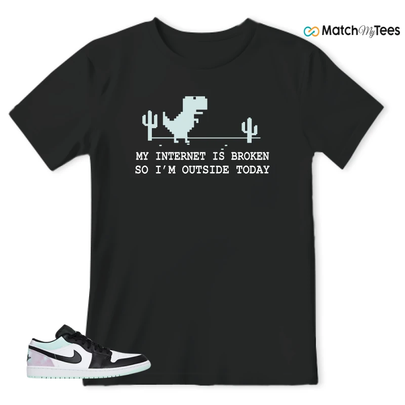 NIKE JORDAN 1 LOW TIE-DYE SNEAKER Matching Tees t-shirt