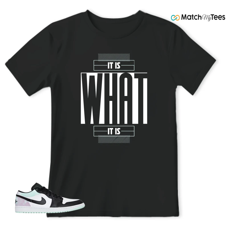 NIKE JORDAN 1 LOW TIE-DYE SNEAKER Matching Tees t-shirt