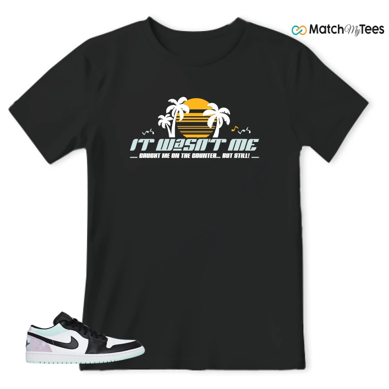 NIKE JORDAN 1 LOW TIE-DYE SNEAKER Matching Tees t-shirt