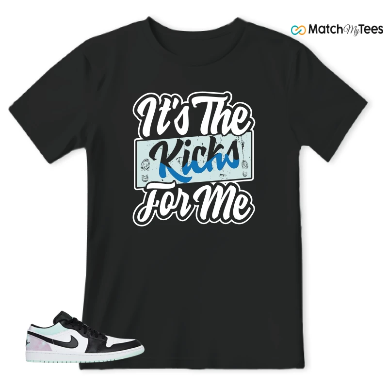 NIKE JORDAN 1 LOW TIE-DYE SNEAKER Matching Tees t-shirt