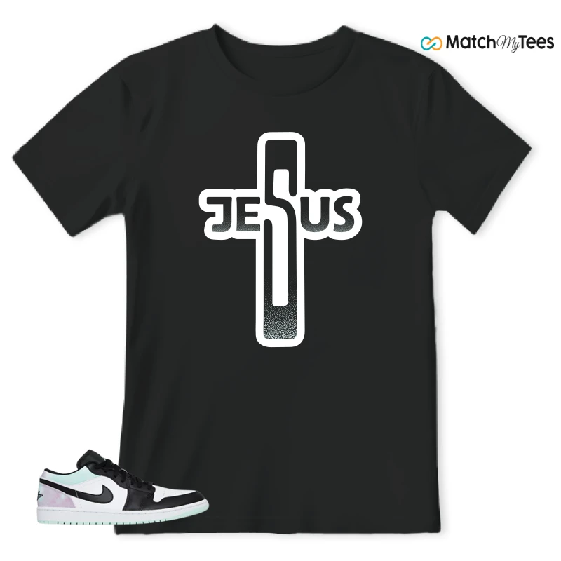 NIKE JORDAN 1 LOW TIE-DYE SNEAKER Matching Tees t-shirt