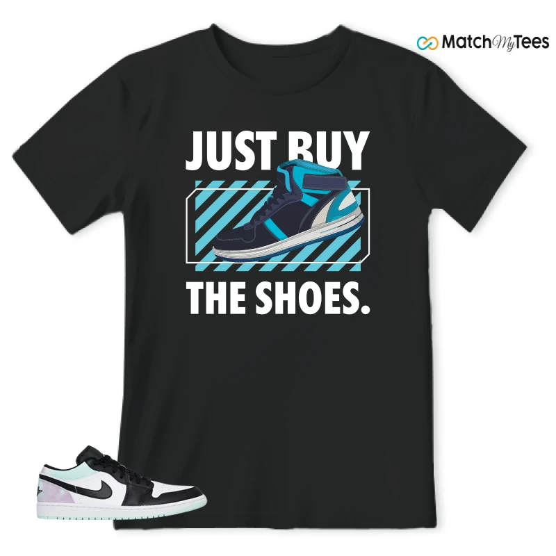 NIKE JORDAN 1 LOW TIE-DYE SNEAKER Matching Tees t-shirt