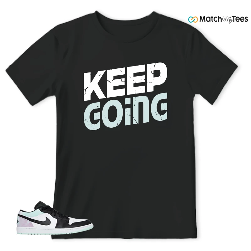NIKE JORDAN 1 LOW TIE-DYE SNEAKER Matching Tees t-shirt