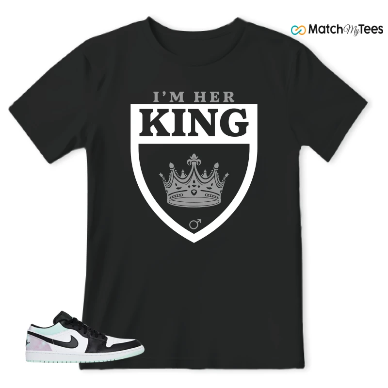 NIKE JORDAN 1 LOW TIE-DYE SNEAKER Matching Tees t-shirt