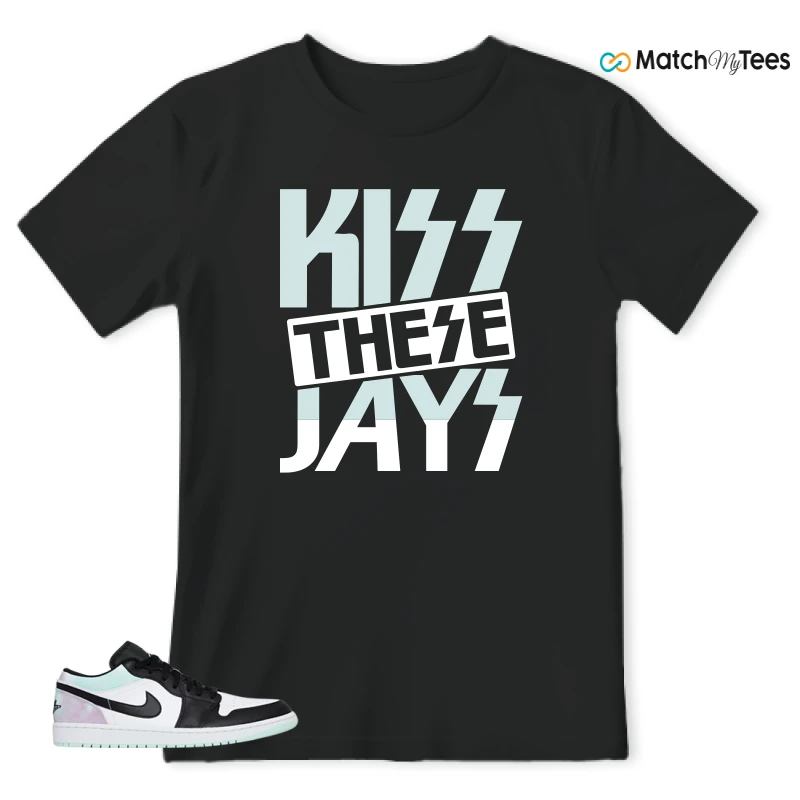 NIKE JORDAN 1 LOW TIE-DYE SNEAKER Matching Tees t-shirt