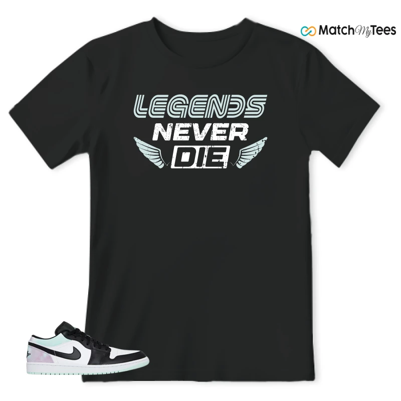 NIKE JORDAN 1 LOW TIE-DYE SNEAKER Matching Tees t-shirt