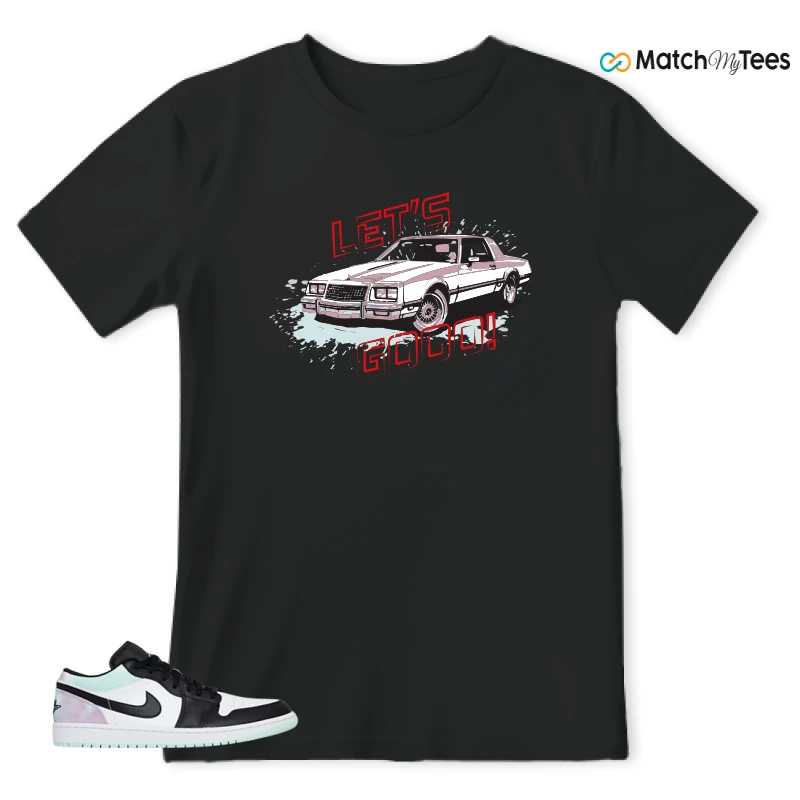 NIKE JORDAN 1 LOW TIE-DYE SNEAKER Matching Tees t-shirt