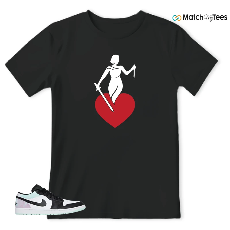 NIKE JORDAN 1 LOW TIE-DYE SNEAKER Matching Tees t-shirt