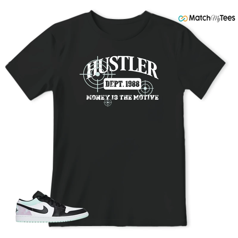NIKE JORDAN 1 LOW TIE-DYE SNEAKER Matching Tees t-shirt