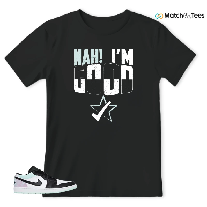 NIKE JORDAN 1 LOW TIE-DYE SNEAKER Matching Tees t-shirt