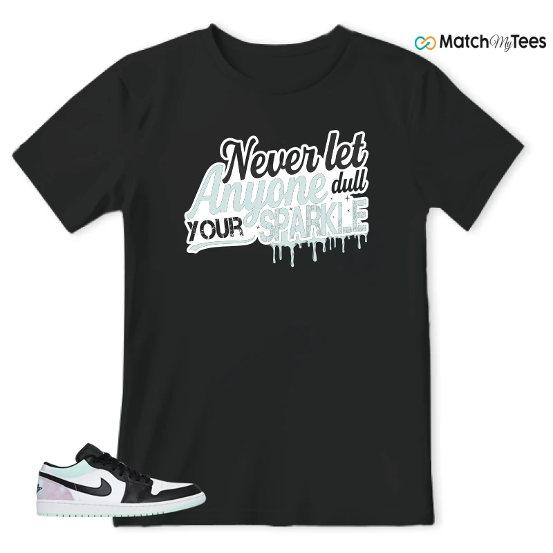 NIKE JORDAN 1 LOW TIE-DYE SNEAKER Matching Tees t-shirt