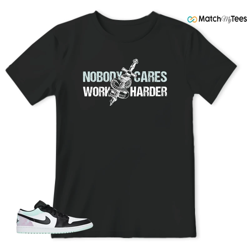 NIKE JORDAN 1 LOW TIE-DYE SNEAKER Matching Tees t-shirt