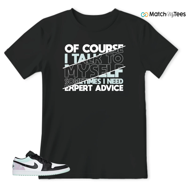 NIKE JORDAN 1 LOW TIE-DYE SNEAKER Matching Tees t-shirt