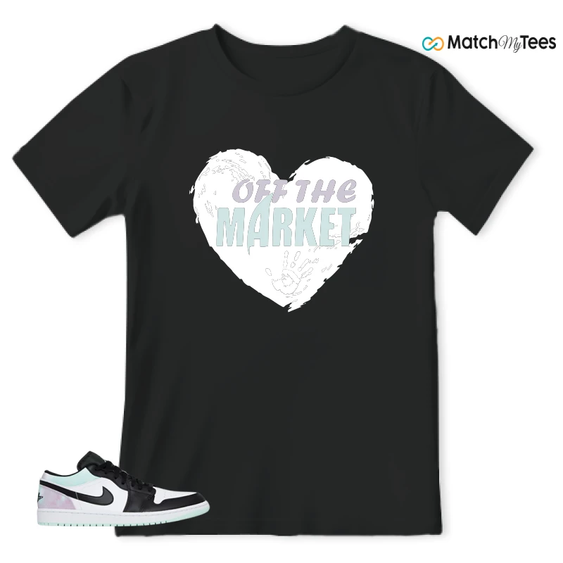 NIKE JORDAN 1 LOW TIE-DYE SNEAKER Matching Tees t-shirt